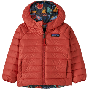 Kid's Patagonia Reversible Down Sweater Hoodie Infants' 2025 in Red size 6M-12M | Nylon/Polyester/Plastic