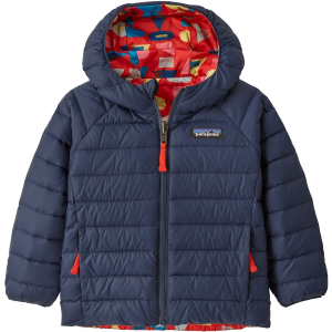 Kid's Patagonia Reversible Down Sweater Hoodie Toddlers' 2025 in Blue size 5T | Nylon/Polyester/Plastic