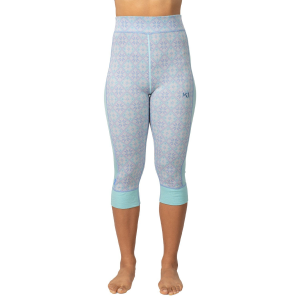 Women's Kari Traa Rose Capri High Waisted Pants 2026 in Blue size X-Large | Wool/Micron