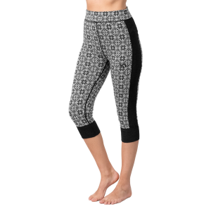 Women's Kari Traa Rose Capri High Waisted Pants 2026 in Black size Large | Wool/Micron