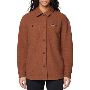 Women's Mountain Hardwear HiCamp(TM) Fleece Shacket 2025 Jacket in Brown size Small | Polyester