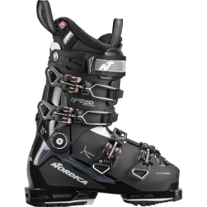 Women's Nordica Speedmachine 3 115 W Ski Boots 2024 in Black size 23.5 | Aluminum