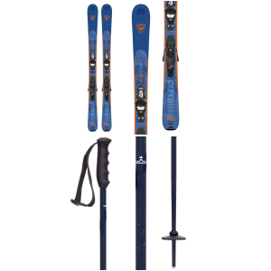 Kid's Rossignol Experience Pro Skis + Kid X 4 GW BindingsKids' 2025 - 104 Package (104 cm) + 80-105 K's Poles size 104/80-105 | Aluminum