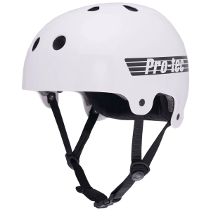 Pro-Tec Old School Low Pro Round Fit Skateboard Helmet 2026 in White size X-Small/Small