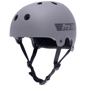 Pro-Tec Old School Low Pro Round Fit Skateboard Helmet 2026 in Gray size Small/Medium