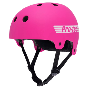 Pro-Tec Old School Low Pro Round Fit Skateboard Helmet 2026 in Pink size Small/Medium