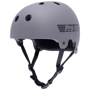 Pro-Tec Old School Low Pro Round Fit Skateboard Helmet 2026 in Gray size X-Large/2X-Large