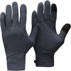 Black Diamond Midweight Wool Liners 2026 in Gray size X-Large | Wool/Elastane/Polyester