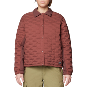 Women's Mountain Hardwear Stretchdown(TM) Light Snap Jacket 2026 Bourbon in Brown size Large