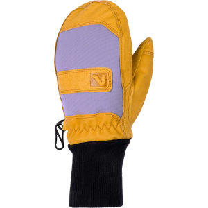 Kid's Flylow Mighty Unicorn Mittens 2026 in Purple size Small | Leather/Polyester