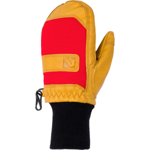 Kid's Flylow Mighty Unicorn Mittens 2026 in Red size Large | Leather/Polyester