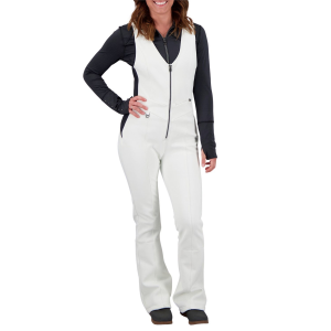 Women's Obermeyer Cybele Softshell Onepiece 2024 in White size 6 | Nylon/Elastane/Polyester