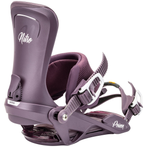 Women's Nitro Poison Snowboard Bindings 2025 in Purple size Small/Medium | Aluminum/Rubber