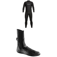 XCEL 4/3 Axis Back Zip Wetsuit 2024 - Medium Package (M) + 8 Booties in Black size M/8 | Neoprene/Plastic