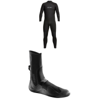 XCEL 4/3 Axis Back Zip Wetsuit 2024 - Medium Package (M) + 13 Booties in Black size M/13 | Neoprene/Plastic