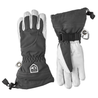 Women's Hestra Heli Gloves 2025 in Gray size 8 | Leather/Polyester