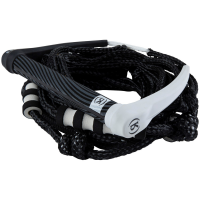 Ronix 11 Handle + 25ft 5-Section Silicone Bungee Surf Rope 2024 in Black