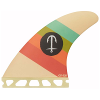 Captain Fin CF Series Single Tab Thruster Fin Set 2024 in Khaki size Large