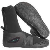 Vissla 5mm 7 Seas Round Toe Wetsuit Boots 2025 in Black size 12 | Neoprene