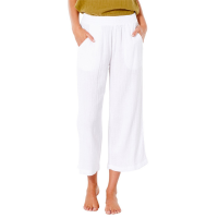 Women's Rip Curl Premium Surf Beach Pants 2024 in White size X-Small | Cotton