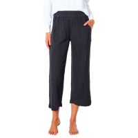 Women's Rip Curl Premium Surf Beach Pants 2025 in Black size X-Large | Cotton