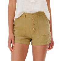 Women's Rip Curl SWC Walk Shorts 2022 in Khaki size Medium | Cotton