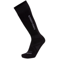 Le Bent Core Targeted Cushion Snow Socks 2025 in Black size Medium | Wool/Bamboo