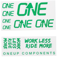 OneUp Components Bar Decal Sheet 2023 in Green