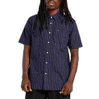 Volcom Boiler Woven Shirt 2022 in Blue size 2X-Large | Cotton/Polyester