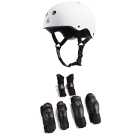 Triple 8 Sweatsaver Liner Skateboard Helmet 2022 - Medium Package (M) + XS Bindings | Spandex/Plastic in Red size M/Xs | Spandex/Polyester/Plastic