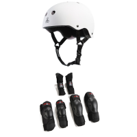 Triple 8 Sweatsaver Liner Skateboard Helmet 2021 - Large Package (L) + XS Bindings | Spandex/Plastic in Black size L/Xs | Spandex/Polyester/Plastic