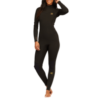 Women's Billabong 4/3 Synergy Back Zip GBS Wetsuit 2021 in Black size 6 | Nylon/Polyester/Neoprene