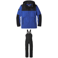Outdoor Research Mt Baker Storm Jacket 2022 - 2X-Large Package (2X-Large) + X-Large Bindings in Blue size Xxl/Xl | Nylon