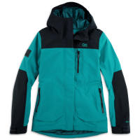 Women's Outdoor Research Mt Baker Storm Jacket 2023 in Green size X-Large | Nylon