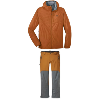 Outdoor Research Refuge Air Hooded Jacket 2021 - Medium Orange Package (M) + L Bindings | Nylon/Spandex in Blue size Medium/Large | Nylon/Spandex/Polyester