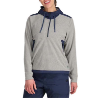 Women's Outdoor Research Trail Mix Pullover Hoodie 2023 in Gray size X-Small | Nylon/Spandex/Polyester