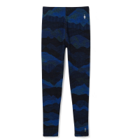 Kid's Smartwool 250 Baselayer Pattern Bottoms 2023 in Blue size X-Large