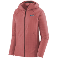 Women's Patagonia R1(R) TechFace Hoodie 2022 in Red size Small | Spandex/Polyester