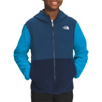 The North Face Glacier Full Zip Hooded Jacket 2023 in Blue size Medium | Polyester