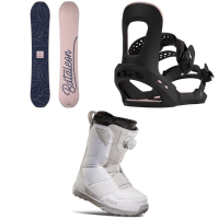 Women's Bataleon Spirit Snowboard 2023 - 143 Package (143 cm) + S Bindings in Black size 143/S | Nylon/Rubber