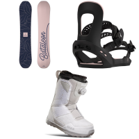 Women's Bataleon Spirit Snowboard 2023 - 143 Package (143 cm) + M Bindings in Black size 143/M | Nylon/Rubber