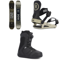 Ride Manic Snowboard 2023 - 158W Package (158W cm) + L Bindings in Black size 158W/L | Nylon