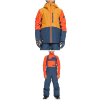 Kid's Quiksilver Kai Jones Ambition Jacket Boys' 2023 - Small Package (S) + M Bindings in Blue size Small/Medium