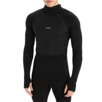 Icebreaker ZoneKnit(TM) Insulated Long-Sleeve Hoodie 2023 in Black size Large | Wool/Polyester