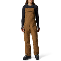 Women's Mountain Hardwear Firefall/2 Short Bibs 2023 in Brown size Large | Nylon