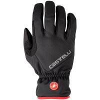 Castelli Entrata Thermal Bike Gloves 2022 in Black size Large | Suede