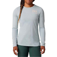 Women's Fox Ranger DR Long-Sleeve Jersey 2022 in Gray size Medium | Cotton/Polyester