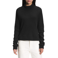 Women's The North Face Long Sleeve Mock Neck Chabot Top 2021 in Black size X-Large | Cotton