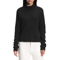 Women's The North Face Long Sleeve Mock Neck Chabot Top 2021 in Black size X-Small | Cotton