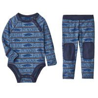Kid's Patagonia Capilene Midweight Baselayer Set Infants' 2023 in Blue size 0M | Polyester